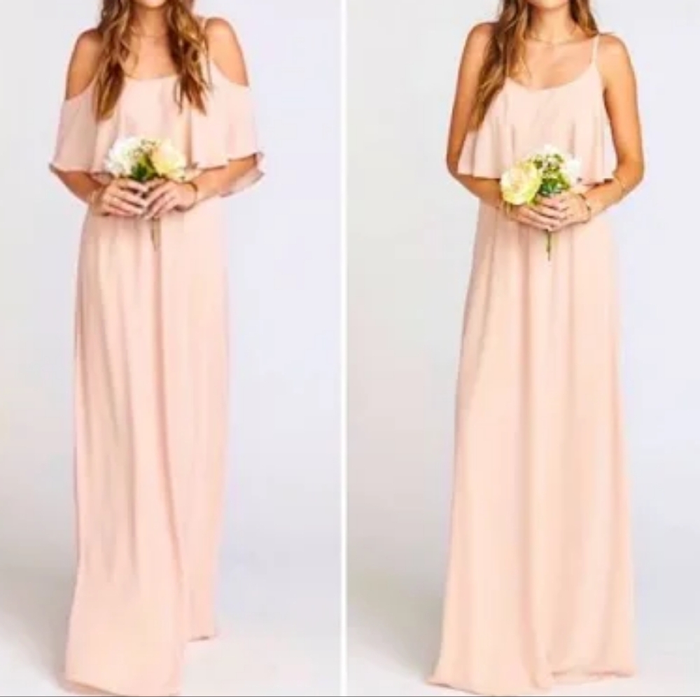 🆕 Show Me your MuMu Caitlin Ruffle empire waist formal maxi dress_XS/S/XXL